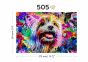 Pop Art Yorkshire terrier 500 brikker